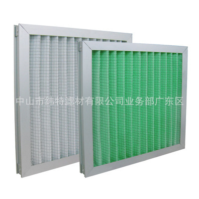 【铝框G4折叠式初效过滤器】价格,厂家,图片,液体过滤器,中山市纬特滤材业务部广东区-