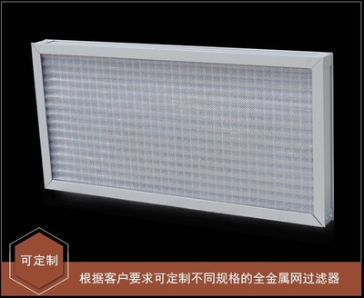 铝金属工业初效过滤器 LVSAN折叠式全金属初效过滤器详解